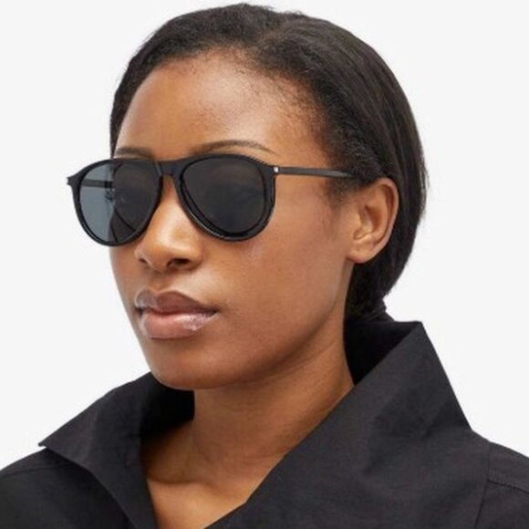 NWT SAINT LAURENT BLACK WOMEN SUNGLASSES - Picture 1 of 4